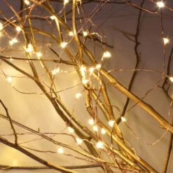 100 LED Bulbs Warm White Copper Multi-Strand Fairy String Lights Battery Operated (Set Of 2) -Northlight Shop lumabase christmas novelty lights 58702 44 1000