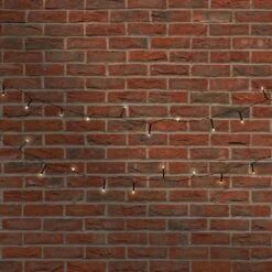 50-Light 13 Ft. 8 In. White Lights Solar String Light -Northlight Shop lumabase christmas rope lights 37701 1f 1000