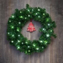 50-Light 13 Ft. 8 In. White Lights Solar String Light -Northlight Shop lumabase christmas rope lights 37701 31 1000