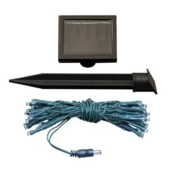 50-Light 13 Ft. 8 In. White Lights Solar String Light -Northlight Shop lumabase christmas rope lights 37701 44 1000