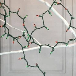 200-Light Red And Green Mini String Light -Northlight Shop lumabase christmas string lights 38702 1f 1000