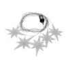 Electric North Star LED Curtain String Lights With Soft White Lights