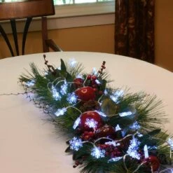 Battery Operated LED White String Lights - Snowflake (Set Of 2) -Northlight Shop lumabase christmas string lights 53302 44 1000