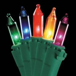 50-Light Multi-color Bulb String Light Set