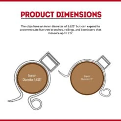 Christmas LightandOutdoor Decorations Tree Branch Clips, (25-Pack) -Northlight Shop no ladder christmas light accessories 74039 25cosdd 44 1000