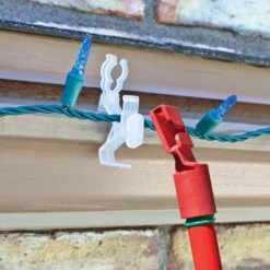 Northlight 3.75 In. Ladderless Gutter And Shingle Christmas Light Clips - (Set Of 75 ) -Northlight Shop northlight christmas light accessories 33906250 31 1000