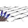 Northlight 2 Ft. X 8 Ft. Blue Mini Net Style Tree Trunk Wrap Christmas Lights With Brown Wire