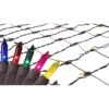 Northlight 2 Ft. X 8 Ft. Multi-Color Mini Net Style Tree Trunk Wrap Christmas Lights With Brown Wire