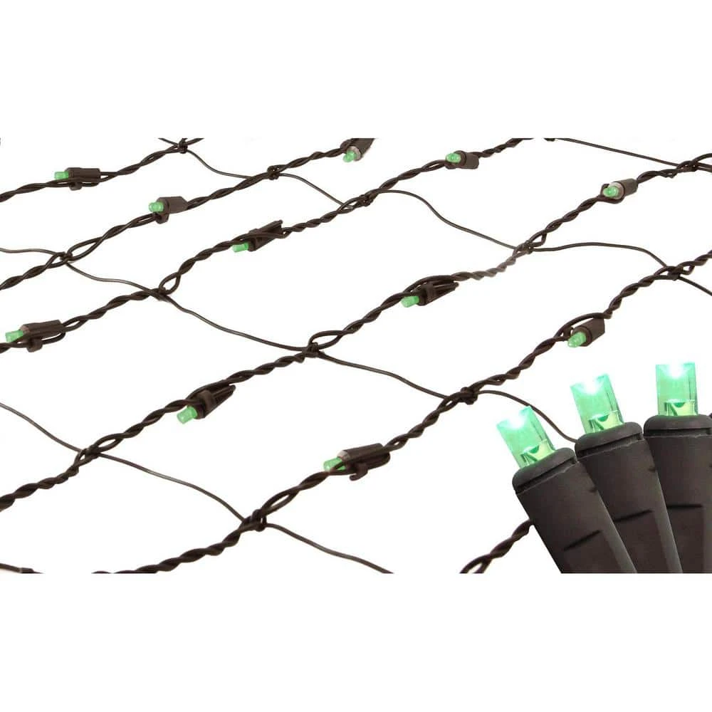 Northlight 2 Ft. X 8 Ft. Green LED Net Style Tree Trunk Wrap Christmas Lights With Brown Wire 1 Northlight 2 Ft. X 8 Ft. Green LED Net Style Tree Trunk Wrap Christmas Lights With Brown Wire