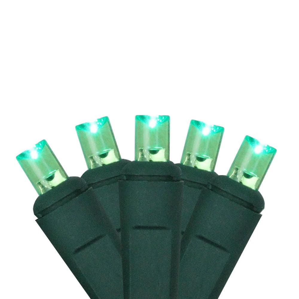 Northlight 2 Ft. X 8 Ft. Green LED Net Style Tree Trunk Wrap Christmas Lights With Brown Wire 2 Northlight 2 Ft. X 8 Ft. Green LED Net Style Tree Trunk Wrap Christmas Lights With Brown Wire - Image 2