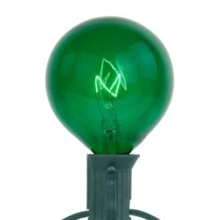 Northlight 10-Count Green G50 Globe Christmas Patio Lights-9ft Green Wire -Northlight Shop northlight christmas novelty lights 35167282 1f 1000