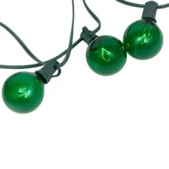 Northlight 10-Count Green G50 Globe Christmas Patio Lights-9ft Green Wire -Northlight Shop northlight christmas novelty lights 35167282 44 1000