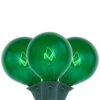 Northlight 10-Count Green G50 Globe Christmas Patio Lights-9ft Green Wire