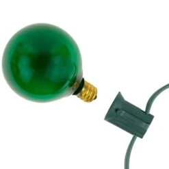 Northlight 10-Count Green G50 Globe Christmas Patio Lights-9ft Green Wire -Northlight Shop northlight christmas novelty lights 35167282 fa 1000