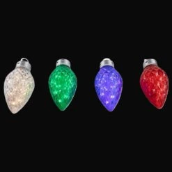 Northlight LED Commercial C9 Style Faceted Twinkle Christmas Lights-Multi-Color-9 In. 4ct -Northlight Shop northlight christmas novelty lights 35256341 4f 1000