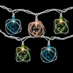 Northlight 10-Count Multicolor Globe Christmas Light Set 6ft White Wire -Northlight Shop northlight christmas novelty lights 35712060 4f 1000