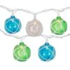 Northlight 10-Count Multicolor Globe Christmas Light Set 6ft White Wire