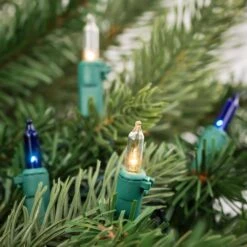 Northlight Set Of 100 Blue And Clear Mini Christmas Lights 2.5 In. Spacing With Green Wire -Northlight Shop northlight christmas string lights 32602359 44 1000
