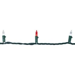 Northlight Set Of 100 Red And Pure White LED Mini Christmas Lights - Green Wire -Northlight Shop northlight christmas string lights 32605402 fa 1000