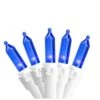 Northlight Set Of 50 Blue LED Mini Christmas Lights With White Wire