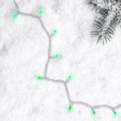 Northlight Set Of 50 Green LED Mini Christmas Lights With White Wire -Northlight Shop northlight christmas string lights 32605414 1f 1000