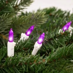 Northlight Set Of 50 Purple LED Mini Christmas Lights With White Wire -Northlight Shop northlight christmas string lights 32605427 31 1000