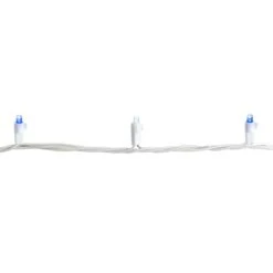 Northlight Set Of 50 LED Wide Angle Lights Blue/White LED - White Wire 9 Northlight Set Of 50 LED Wide Angle Lights Blue/White LED - White Wire -Northlight Shop northlight christmas string lights 32608174 1f 1000
