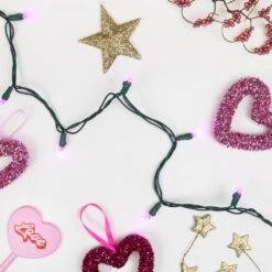 Northlight Set Of 50 Pink LED Wide Angle Christmas Lights - Green Wire -Northlight Shop northlight christmas string lights 32608194 31 1000