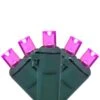 Northlight Set Of 50 Pink LED Wide Angle Christmas Lights - Green Wire