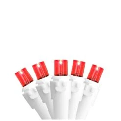 Northlight Set Of 50 Red LED Wide Angle Christmas Lights - White Wire