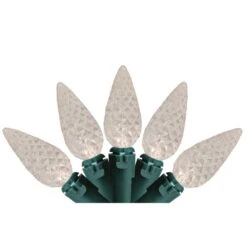 Northlight Set Of 70 Warm White LED C6 Christmas Lights With Green Wire