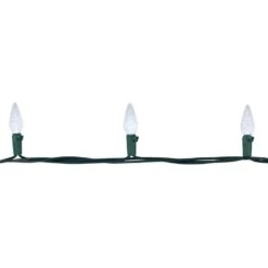 Northlight Set Of 70 Pure White LED C6 Christmas Lights With Green Wire -Northlight Shop northlight christmas string lights 32614103 4f 1000