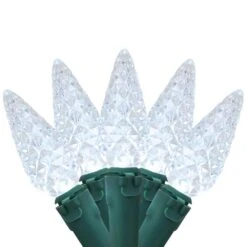 Northlight Set Of 70 Pure White LED C6 Christmas Lights With Green Wire