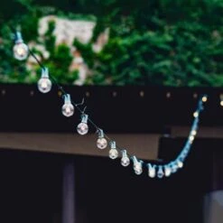 Northlight 20-Count Clear G40 Globe Patio Garden Christmas Light Set, 19 Ft. Green Wire -Northlight Shop northlight christmas string lights 32913369 4f 1000