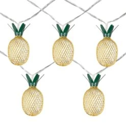 Northlight 3 Ft. B/O LED Warm White Pineapple Christmas Lights (Set Of 10)