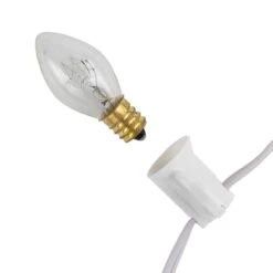 Northlight 25 Count Clear C7 Christmas Lights 24 Ft. White Wire -Northlight Shop northlight christmas string lights 35167275 fa 1000