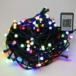 200 Light 8 Mm Mini Globe Multi Color LED Lights With Wireless Smart Control