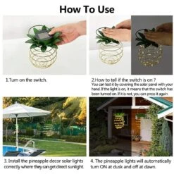 60 LED Yellow Light Color Christmas Pineapple Hanging Lights (2-Pack) -Northlight Shop sowaz christmas novelty lights ssl067wx2 4f 1000