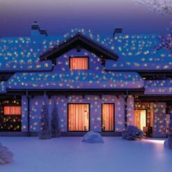 8 In. 9-Pattern Christmas Projector Light With Remote -Northlight Shop star shower christmas light projectors 17396 6 40 1000