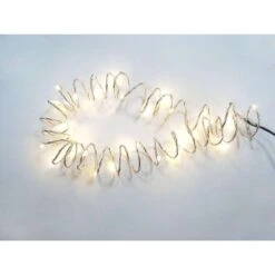 12 Ft. Pre-Lit LED Battery Operated White Single Braided Garland (Bundle Of 2) -Northlight Shop starlite creations christmas string lights br04 1w012 a1b c3 1000