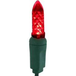 21 Ft. 70-Count Holiday Decor Red M6 Faceted LED String Lights -Northlight Shop sunnydaze christmas string lights kwr 626 4f 1000
