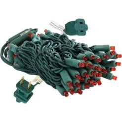 22 Ft. 5 Mm W Angle 70-Count Multi-Seasonal Decor LED String Lights - Red -Northlight Shop sunnydaze christmas string lights kwr 749 fa 1000