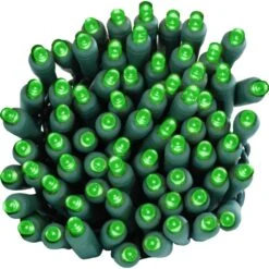 22 Ft. 5 Mm W Angle 70-Count Multi-Seasonal Decor LED String Lights - Green