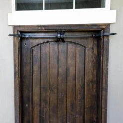 Garland Hanger - Single Door (34-52 Inch Doors) (Black) -Northlight Shop village lighting company christmas light accessories v 20911 blk 1f 1000