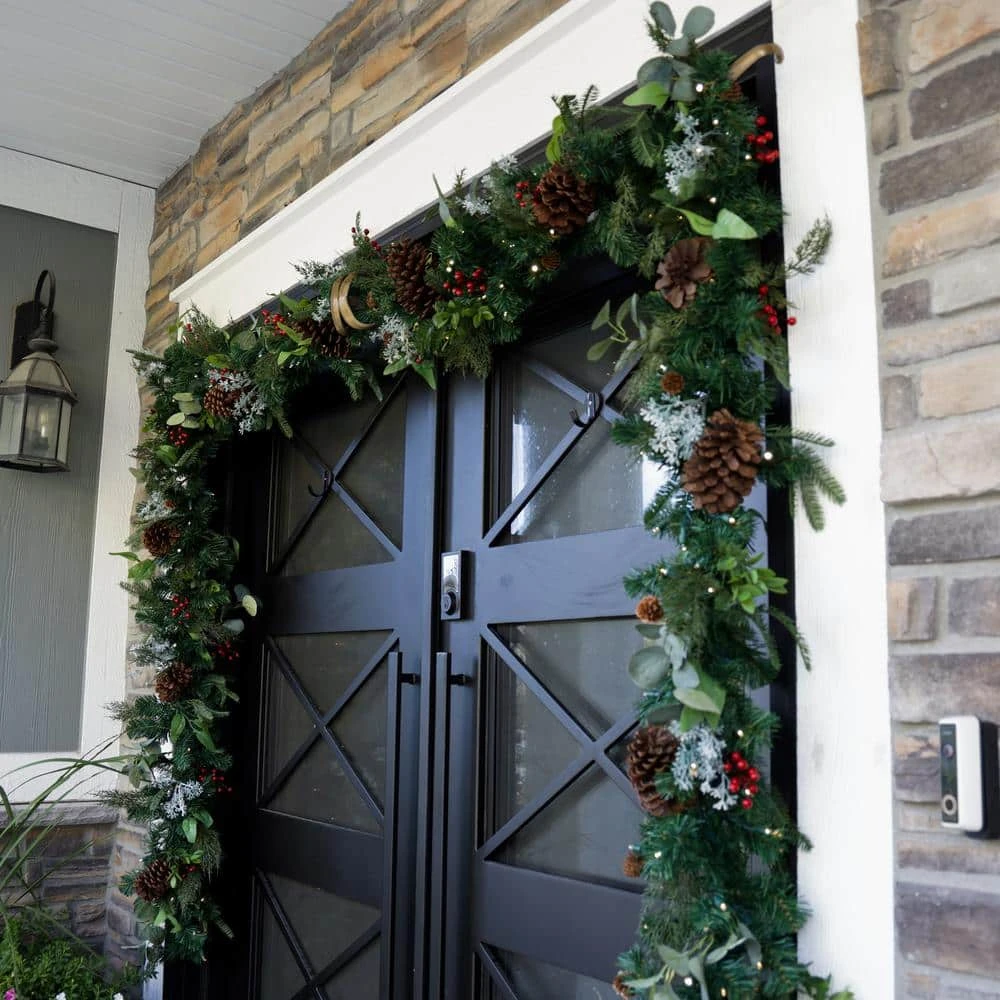 Garland Hanger - Double Door (52-82 In. Doors) (Gold) 2 Garland Hanger - Double Door (52-82 In. Doors) (Gold) - Image 2