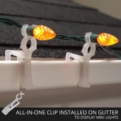 All-in-One Christmas Light Clip (100-Pack) -Northlight Shop wintergreen lighting christmas light accessories 82762 fa 1000