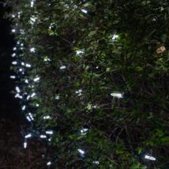 48 In. X 72 In. 100-Light M5 LED Cool White Net Light Set -Northlight Shop wintergreen lighting christmas net lights 72492 76 1000