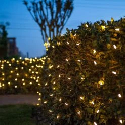 48 In. X 72 In. 100-Light M5 LED Warm White Net Light Set -Northlight Shop wintergreen lighting christmas net lights 72496 76 1000