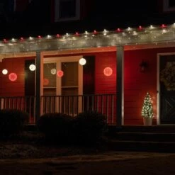 6 In. 70-Light LED Warm White Decorative Starlight Sphere -Northlight Shop wintergreen lighting christmas novelty lights 76468 44 1000