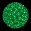 7.5 In. 120-Light LED Green Decorative Starlight Sphere